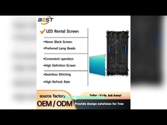 Tela de LED para aluguel interno P0.9/P1.25/P1.86/P2.5/P3.91 Painel de parede Matrix Personalizado