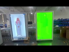 Exibição de Produto em Oficina de Armário Transparente Holográfico