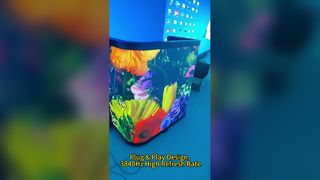 Mesa de recepção LED personalizada com altura ajustável