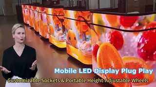 P1.8 GOB Display LED Móvel Plug Play