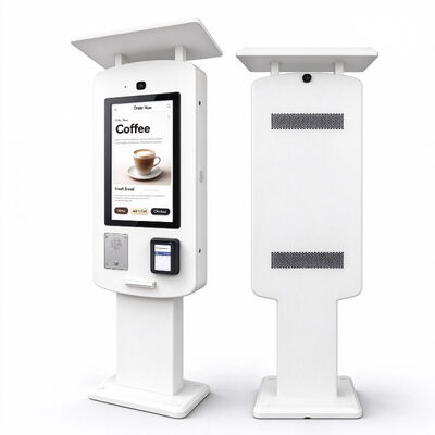 Qualidade  43 Inch IP65 Outdoor Self Ordering Kiosk Floor Standing 2500 Nits Touch Screen Terminal for Drive Thru Restaurant Fábrica