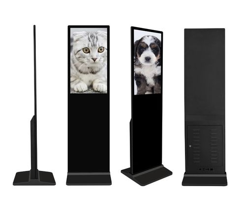43 55 polegadas Indoor Free Standing capacidade touch screen quiosque sinalização digital e exibições com câmera de reconhecimento facial