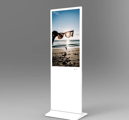 43 55 polegadas Indoor Free Standing capacidade touch screen quiosque sinalização digital e exibições com câmera de reconhecimento facial