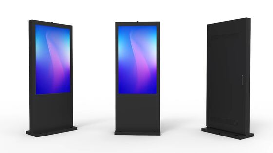 55/65 polegadas IP65 à prova d'água de sinalização digital LCD externa com display LCD de toque de brilho de 2500 Cd/m²