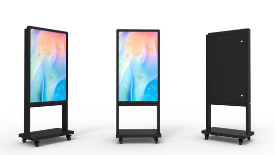 Sinalização digital LCD exterior com brilho de 2500Cd/m2, ângulo de visão de 178°/178° e CPU Quad-core Cortex-A17