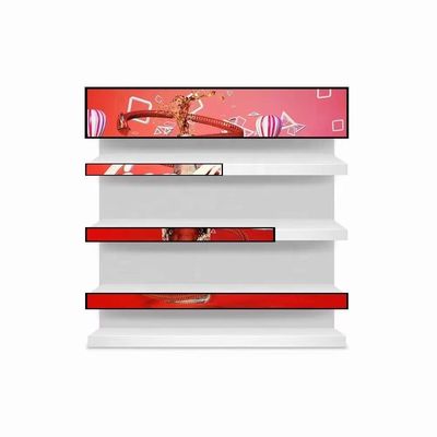 Ultra Wide Digital Shelf Edge Displays, Ecrã LCD alongado Com Software CMS / Android