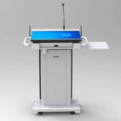Microfone sem fio Lectern Smart Podium Digital Integrado com tela frontal de 23,8 "