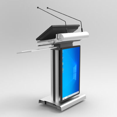 Podium multimídia sem fio com tela frontal de 32 "e Podium digital de brilho de 350 nits