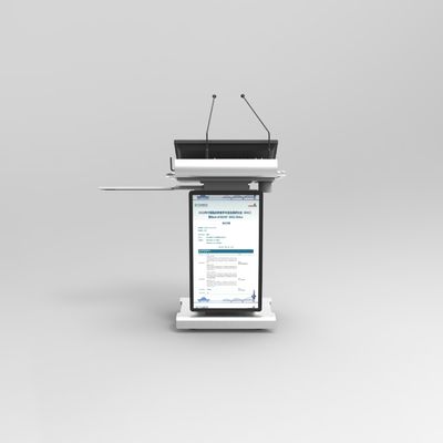 Podio Multimédia sem fio com microfone e alto-falante 32" tela frontal