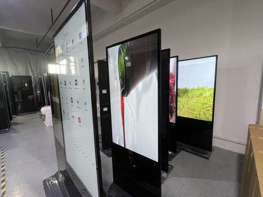 55 polegadas Android OS LCD Digital Signage com 350 Cd / m2 Brilho para tela de exibição de publicidade interna / externa