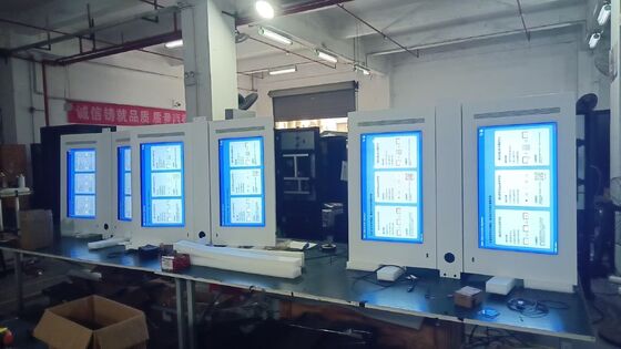 Display LCD de publicidade de tela sensível ao toque de 43 a 75 polegadas com 2500 nits de brilho e ângulo de visão de 178°/178°