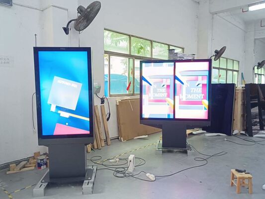 Display LCD de publicidade de tela sensível ao toque de 43 a 75 polegadas com 2500 nits de brilho e ângulo de visão de 178°/178°