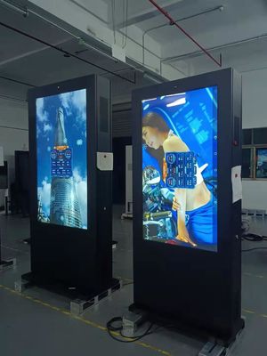85 65 55 43 polegadas ecrã LCD externo publicitário ecrã de exibição quiosque sinalização digital e exibições totem