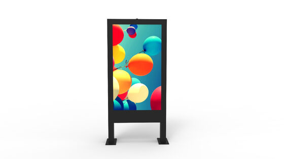 Ecrã de sinalização digital LCD exterior de 75 polegadas com brilho de 2500Cd / m2 e CPU quad-core RK3568