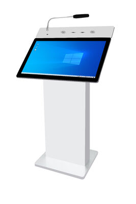 Intel i5 6th Smart Lectern com 23.6 polegadas Touch Monitor Podium e 350 nits Brilho