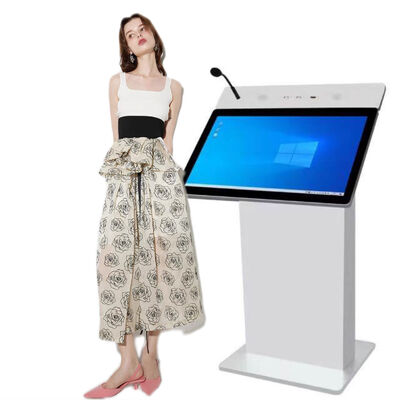 Auditório portátil Smart Podium com tela frontal de 32" e Lectern Digital ajustável em altura com Intel i5 6th