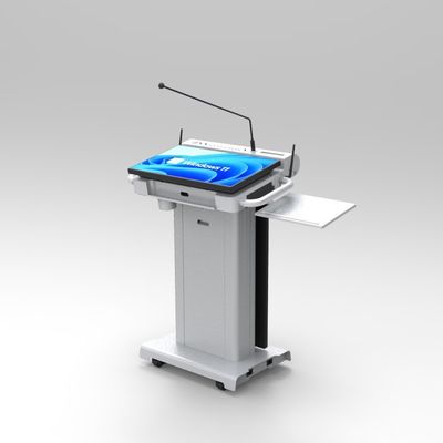 Podium de Auditório Portátil, Display Digital LCD Lecturn Para Sistema de Conferência
