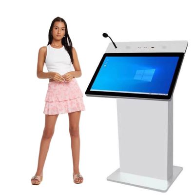 Sala de aula escolar Smart Digital Podium Lectern com microfone e alto-falante