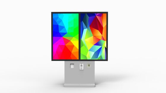 Quiosque de sinalização digital interativo de 55 polegadas com 2500Cd/m2 de brilho e processador Quad-core Cortex-A17