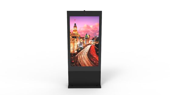 Display de sinalização digital exterior de resolução 4K com brilho de 2500 nits e tela de publicidade LCD à prova d'água IP65