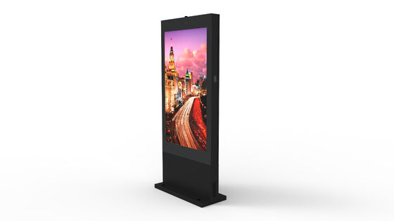 Display de sinalização digital exterior de resolução 4K com brilho de 2500 nits e tela de publicidade LCD à prova d'água IP65