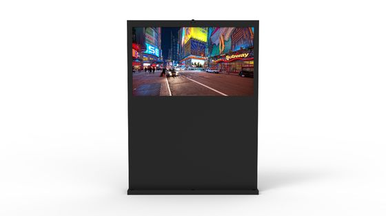 Display comercial de 55 polegadas de piso digital de sinalização de publicidade ao ar livre