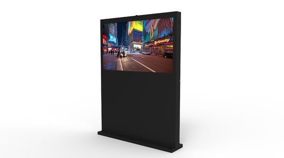 Display comercial de 55 polegadas de piso digital de sinalização de publicidade ao ar livre