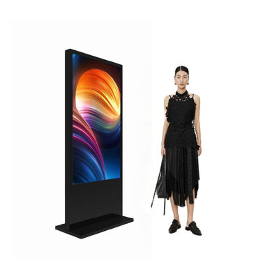 Produto quente 55 polegadas exterior tela sensível ao toque em cores digitais sinalização e exibição publicitária exterior quiosque