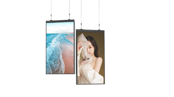Ecrã interativo de vitrine personalizado de vitrine pendente