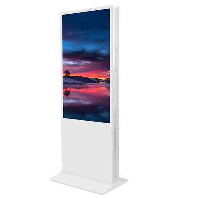 Display de sinalização digital LCD duplo lado com 350 Cd/m2 de brilho e Android OS