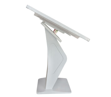 Tela de sinalização digital vertical de 43 polegadas com resolução de 2K e quiosque de tela sensível ao toque com brilho de 350 Cd/m²