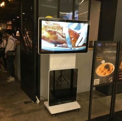 Ecrã de toque LCD sinalização digital publicidade quiosque de exibição piso de pé