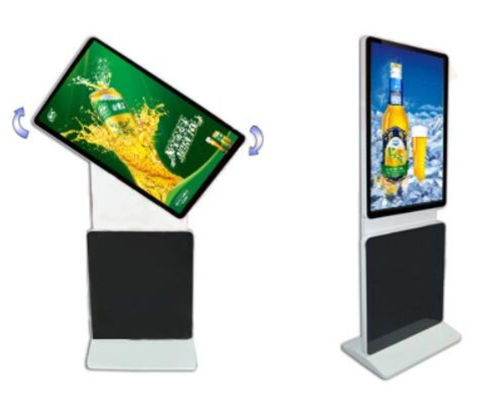 Quadro de visualização de sinalização vertical, quiosque, leitor de vídeo 4K, ecrã sensível ao toque LCD de publicidade, com CMS