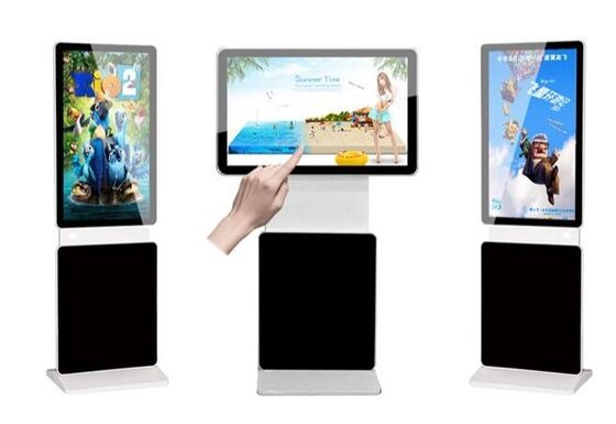 Quiosque de exibição de sinalização vertical com reprodutor de vídeo 4K e display de publicidade LCD com brilho de 350 Cd/m²