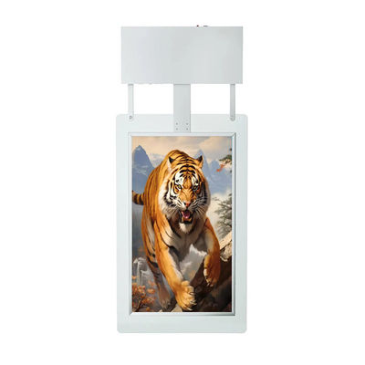 Monitor pendurado sinalização digital 55 polegadas sinalização de display de janela