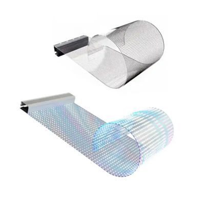 Ecrã de filme LED flexível Ecrã transparente flexível com resistência à água IP65 para solução visual de exposição / outdoor / varejo