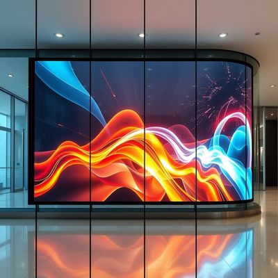 Display de filme LED transparente e impermeável de alta transparência 85% personalizável para vitrine