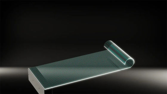 Ultra-fina 3,9mm Design de alta transparência LED Film Screen 85% Transmissão de luz 5000nits Brilho