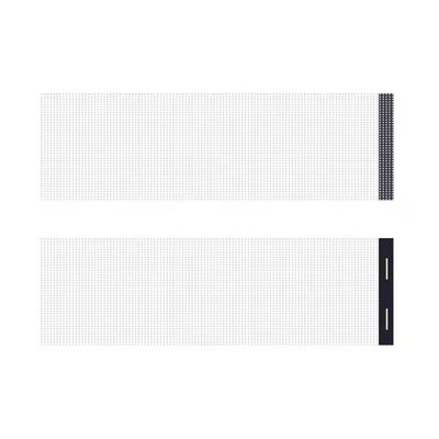 IP65 Íntegro de vidro Parede de cortina Publicidade Display LED de filme fino 5000nits Brilho Alta transparência 85% Fácil instalação
