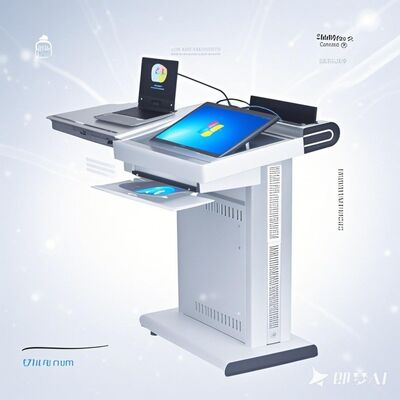 TFT 8GB de RAM Podium Digital Multimédia com 350 Cd/m2 Brilho e 1050mm Ergonomia Altura para apresentações de negócios