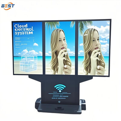 Sinalização digital exterior com IP66 impermeável, 50000 horas de vida útil e compatibilidade multi-OS para Android Windows Linux