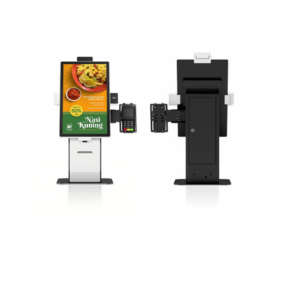 21.5 polegadas de quiosque de autoatendimento com 10 pontos de toque capacitivo e 1920x1080 resolução para checkout rápido