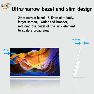 Display de menu digital comercial com 23,8 polegadas / 21,5 polegadas de pixel pitch e sistema de alta definição personalizável