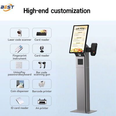 Logotipo personalizável Sistema POS All-in-One com tela de 21,5 polegadas e CPU Intel Core i5 para varejo e restaurante