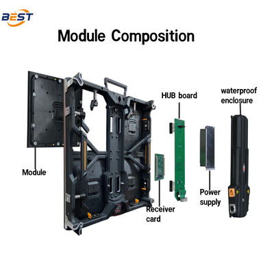 Painel de Publicidade de Aluguel LED Interativo Móvel, Sinalização, Controle em Nuvem, Parede de Vídeo Modular