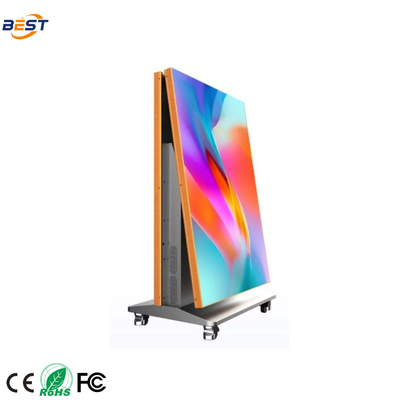 Ecrã de pôster LED interior dobrável P2.5 3840x2160 1300cd/m2