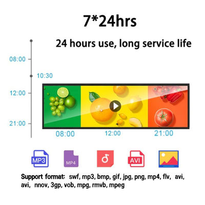 Stretched Bar LCD Display with WLED Back Light