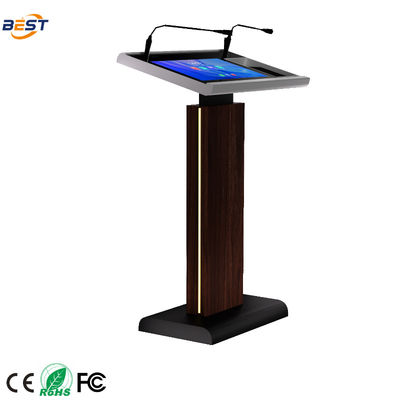 Podium digital com Multi Points Foil Touch 560 * 1920 Resolução e 256GB Solid-state Drive Smart Lectern