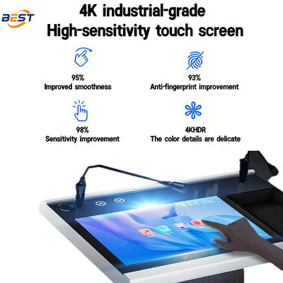 Podium digital com Multi Points Foil Touch 560 * 1920 Resolução e 256GB Solid-state Drive Smart Lectern