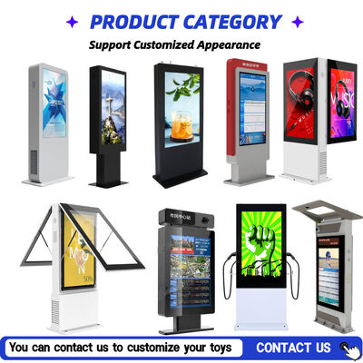 Sinalização digital LCD exterior IP65 à prova d'água de dois lados com 2500 cd